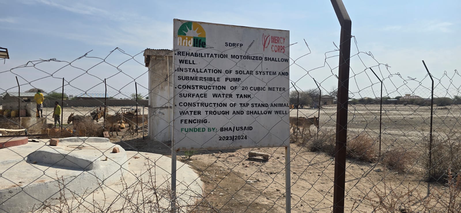 Water project signage